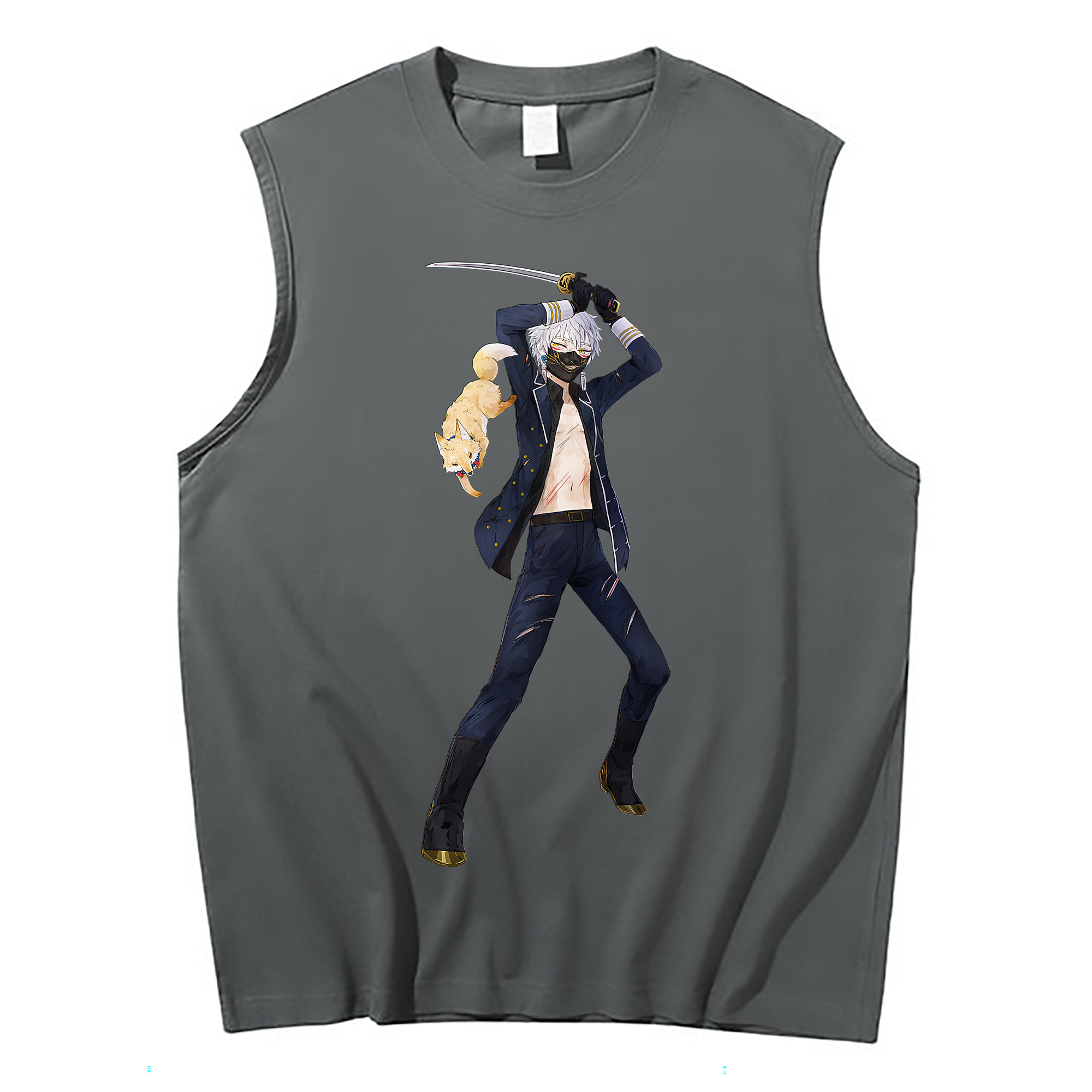 （画像用） 刀剣乱舞 Touken Ranbu コットン100％タンクトップ（フロントプリント）